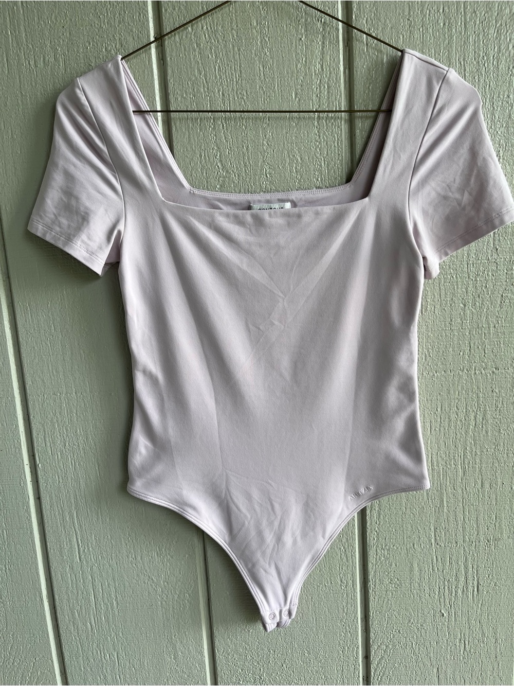 Aritzia Original Contour Manner Squareneck Bodysuit‎ Lilac Purple Size M